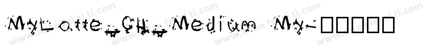 MyLotte_CH_Medium My字体转换
